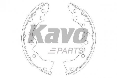 KBS-7414 KAVO KAVO PARTS NISSAN Щеки тормозные Almera 1,6 06-