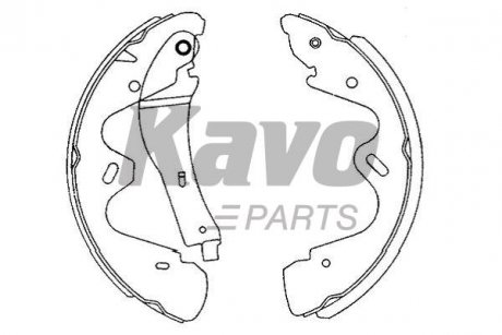 KBS-7418 KAVO KAVO PARTS NISSAN щоки гальм. TERRANO II