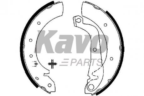 KBS-7425 KAVO Комплект гальмівних колодок KAVO PARTS KBS-7425