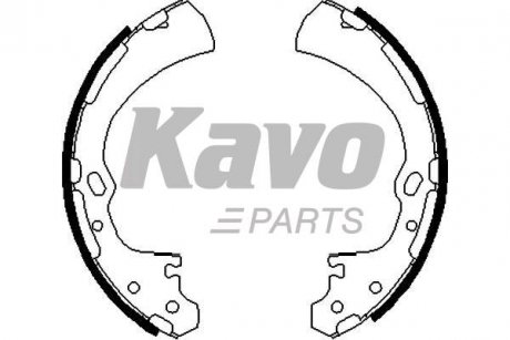 KBS-7430 KAVO KAVO PARTS NISSAN гальм. колодки задн. PICK UP (D22) 2.4 i 98-05, VANETTE автобус (C22) 1.5 86-95