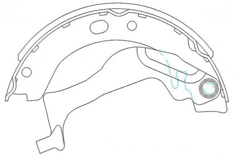 KBS-9909 KAVO KAVO PARTS TOYOTA Колодки ручного тормоза Corolla 02-