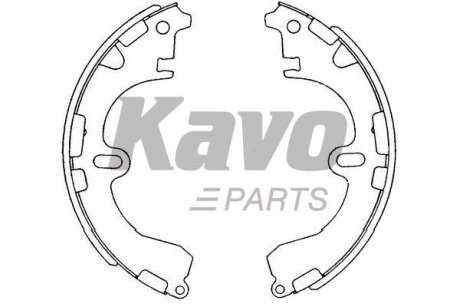 KBS-9912 KAVO KAVO PARTS TOYOTA щоки гальмівні задн.Corolla/CarinaII/Camry