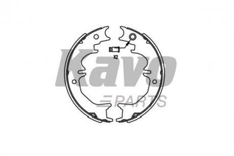 KBS-9922 KAVO KAVO PARTS TOYOTA колодки ручного гальма LandCruiser 90,120,150