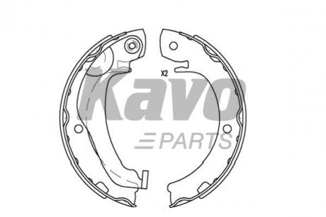 KBS-9924 KAVO KAVO PARTS CITROEN Щеки тормозные C1,Opel Agila,Suzuki Swift,Toyota Yaris