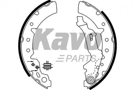 KBS-9931 KAVO KAVO PARTS TOYOTA Гальмівні колодки барабанные Carina -97