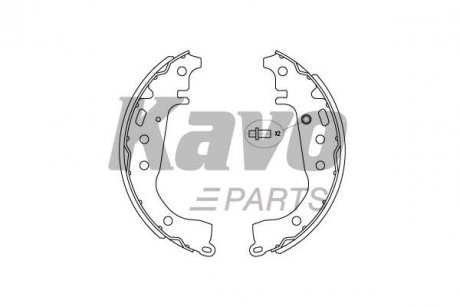 KBS-9941 KAVO KAVO PARTS NISSAN Колодки ручного тормоза X-trail,Qashqai , Renault Koleos