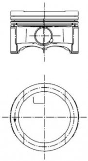 99 792 620 KOLBENSCHMIDT Поршень Caddy III 1.6i 81.0mm+0.5