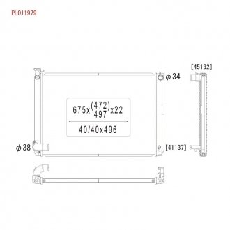 PL011979 KOYORAD Радиатор системы охлаждения