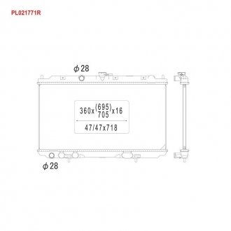 PL021771R KOYORAD Радиатор системы охлаждения