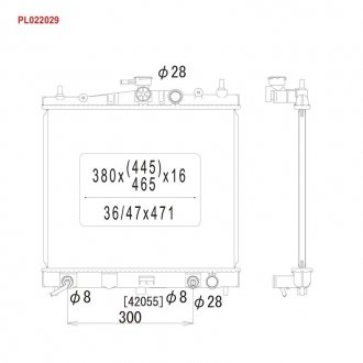 PL022029 KOYORAD Радіатор системи охолодження