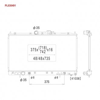 PL030491 KOYORAD Радиатор системы охлаждения