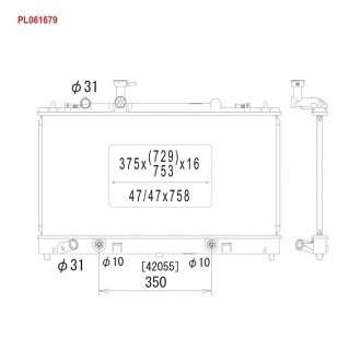 PL061679 KOYORAD Радиатор системы охлаждения