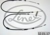 32.01.17 LINEX Трос ручника Opel Astra F/Kadett E 84-05 LINEX 32.01.17 (фото 2)