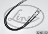 32.01.52 LINEX Трос ручника Opel Combo 01- (барабанные тормоза) (1235/1040mm) (к-кт) LINEX 32.01.52 (фото 2)