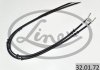 32.01.72 LINEX Трос ручника (задній) Opel Zafira 1.6-2.2 00-05 (1680/1495+1495mm) LINEX 32.01.72 (фото 2)