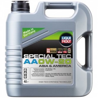 8066 LIQUI MOLY Олива моторна Special Tec AA 0W-20 4л