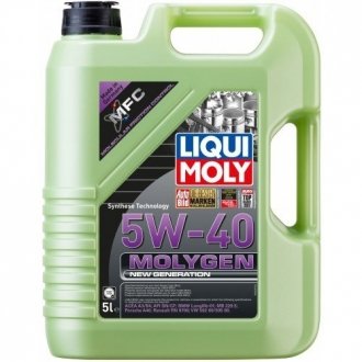 9055 LIQUI MOLY Масло моторное Liqui Moly Molygen New Generation 5W-40 (5 л)