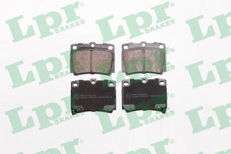 05P1029 LPR Комплект гальмівних колодок з 4 шт. дисків