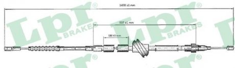 C0033B LPR Трос ручного гальма