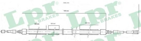 C0039B LPR Трос ручного гальма