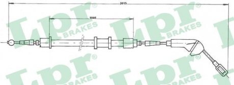 C0580B LPR Трос ручного гальма