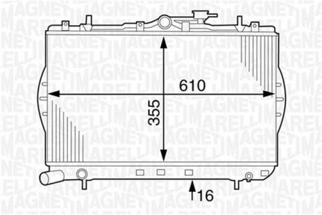 352316171072 MAGNETI MARELLI Водяний насос (Вир-во Magneti Marelli кор.код. WPQ1072)