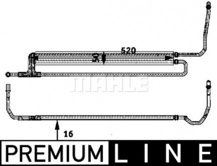 CLC 54 000P MAHLE / KNECHT Радіатор масла ГУР E60/E61/E63/E64 (Premium Line! OE)