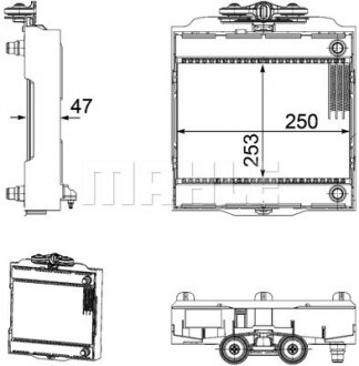 CR 923 000P MAHLE / KNECHT Радиатор охлаждения двигателя F10/F11/F06/F13/F01-F04 3.0-4.4 08-