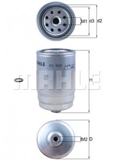 KC605D MAHLE / KNECHT Фільтр палива