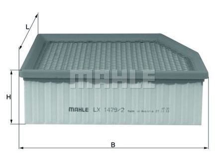 LX1479 MAHLE / KNECHT Повітряний фільтр