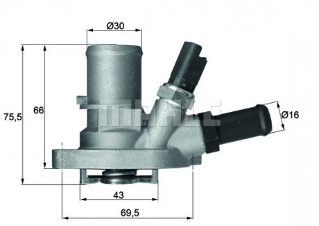 TI14988 MAHLE / KNECHT Термостат Behr G.1016.88 FIAT/ FORD