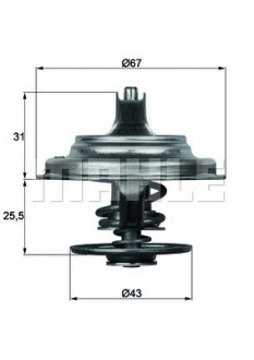 TX2371D MAHLE / KNECHT Термостат