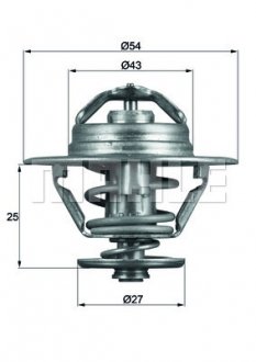 TX 93 79D MAHLE / KNECHT Термостат MAHLE TX 93 79D