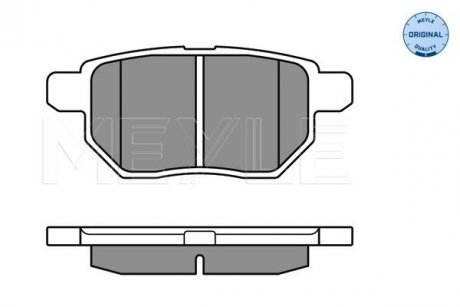 025 246 1015/W MEYLE Тормозные колодки (задние) Toyota Auris/IQ/Urban Cruiser 07- MEYLE 025 246 1015/W