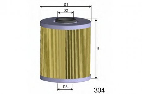 L587 MISFAT Фильтр масляный BMW E36 1.8tds 95-00