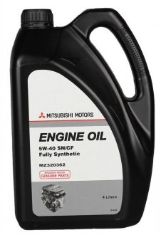 MZ320362 MITSUBISHI Олива моторна синтетична Mitsubishi "ENGINE OIL 5W-40", 4л