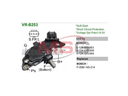 VRB253 MOBILETRON Регулятор напруги генератора