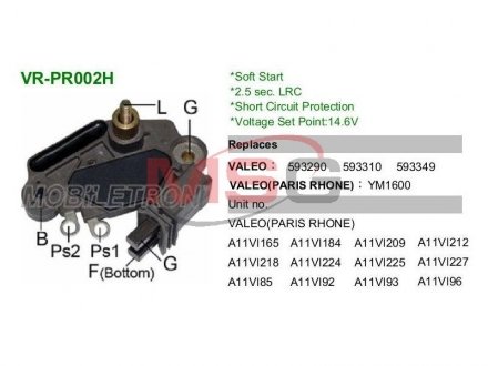 VRPR002H MOBILETRON Регулятор напряжения M517