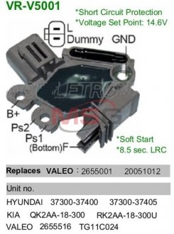 VRV5001 MOBILETRON Регулятор напряжения генератора