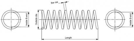 SP0089 MONROE Пружина підвіски
