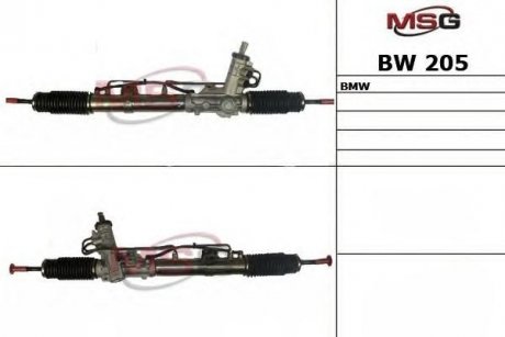 BW 205 MSG Рулевая рейка с Г/П BMW 3 (E46) 1.6-3.0D 02.98-12.07