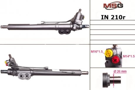 IN210R MSG Рульова рейка з ГУР Infiniti G