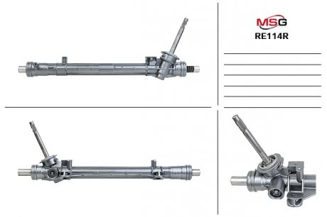 RE114R MSG Рульова рейка без ГУР Renault Fluence, Renault Grand, Renault Megane