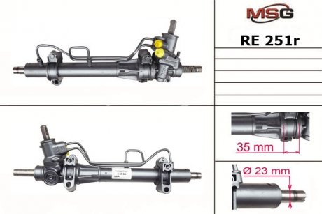 RE251R MSG Рулевая рейка из ГУР Renault Clio, Renault Kangoo