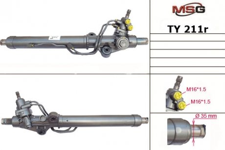 TY211R MSG Рулевая рейка из ГУР Lexus Lx, Toyota Land, Toyota Prado