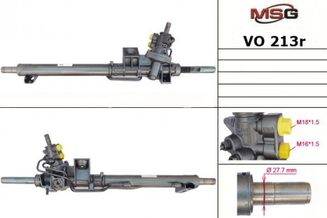 VO213R MSG Рулевая рейка из ГУР Volvo S60, Volvo V70, Volvo Xc70