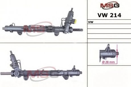 VW214 MSG Рулевая рейка из ГУР Vw Multivan, Vw Transporter