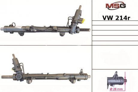 VW214R MSG Рульова рейка з ГУР Vw Multivan, Vw Transporter