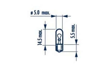 17040 NARVA W1,2W 24V 1,2W W2X4,6d |WEDGEBASE LAMPS| 10шт