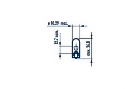 17059 NARVA W2,2W 12V 2,2W W1,2X9,5d |WEDGEBASE LAMPS| 10шт